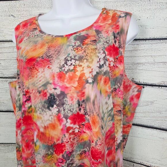Athleta Refined Zephyr Floral Tank Top Large - Picture 4 of 8